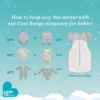 Love To Dream "Swaddle UP" ülemineku magamiskott 3-6k Dreamer White TOG 2.5 - Image 10